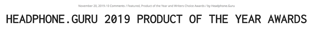 Headphone Guru gives the LCD-1 and LCD-GX their Product of the Year Awards!