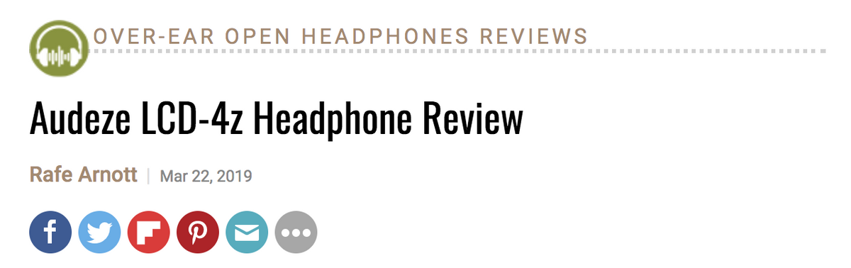 Audeze LCD-4z Review; Rafe Arnott, Inner Fidelity