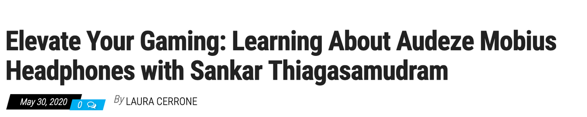 Geek Chic Elite Interviews Audeze CEO, Sankar Thiagasamudram
