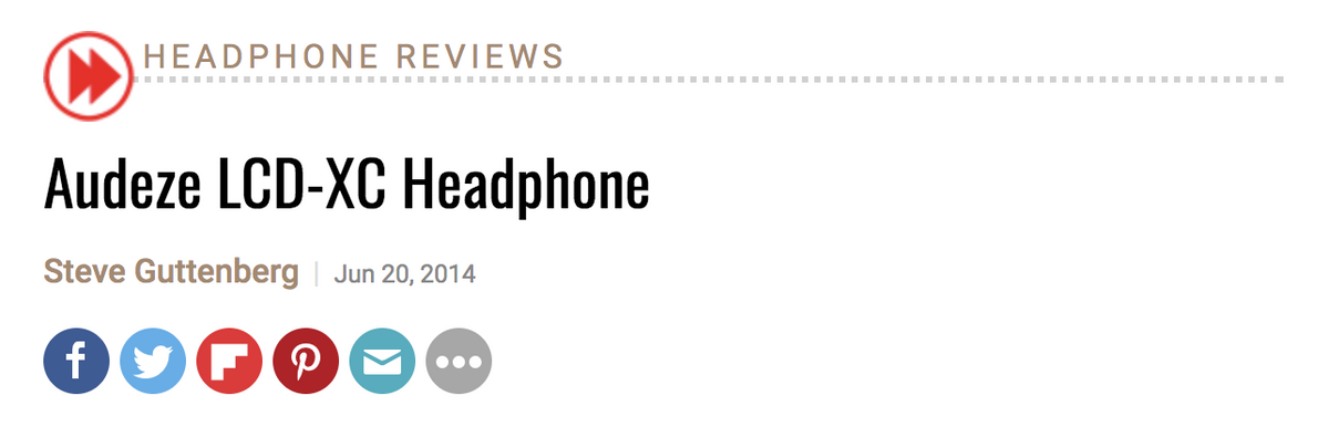 Audeze LCD-XC Review; Steve Guttenberg, Sound and Vision