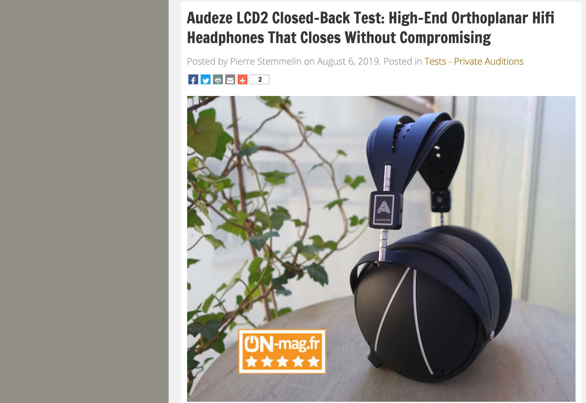 LCD2 Closed Back Review from France