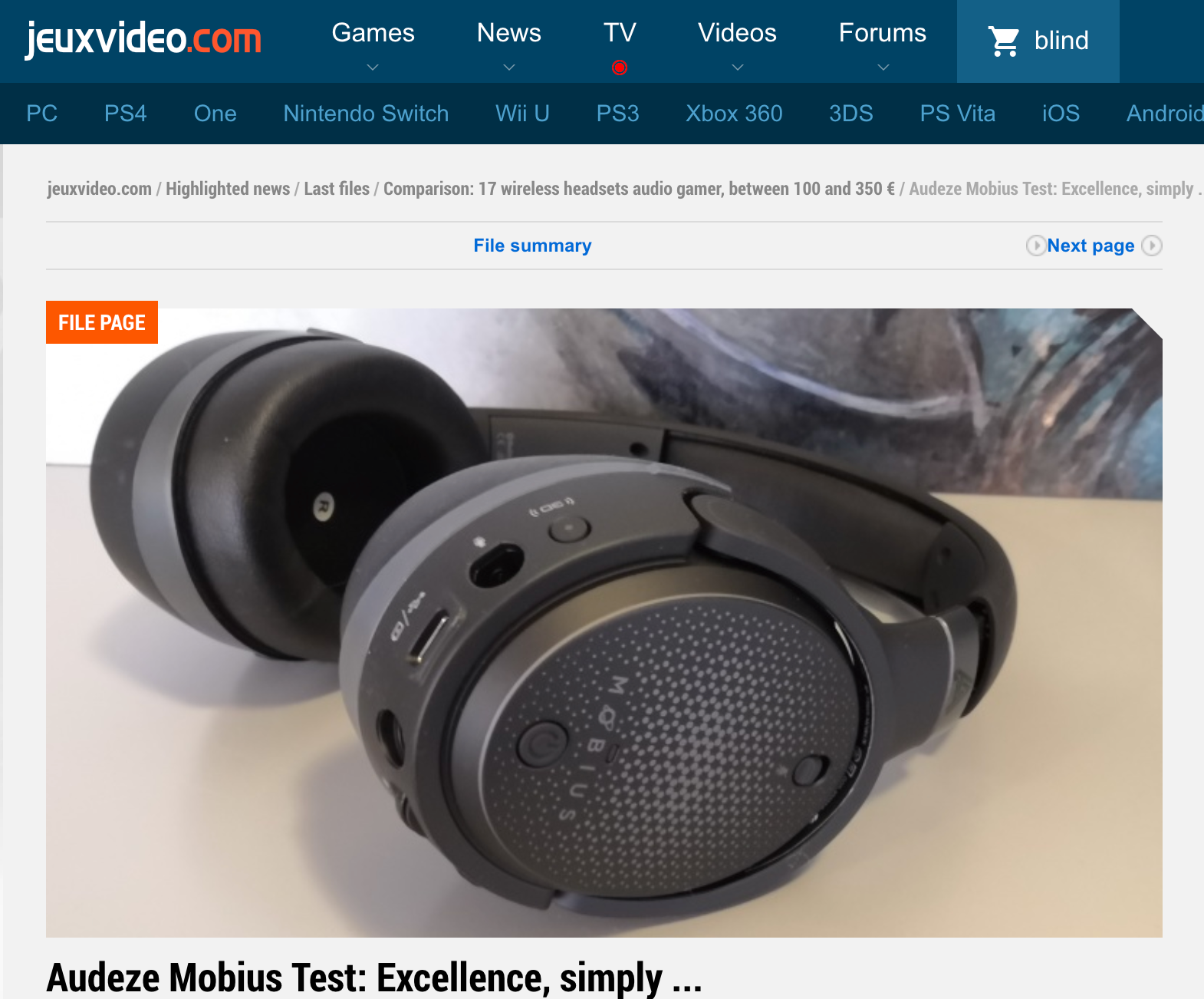 Jeuxvideo - L'excellence, tout simplement... Best headphone on the market today